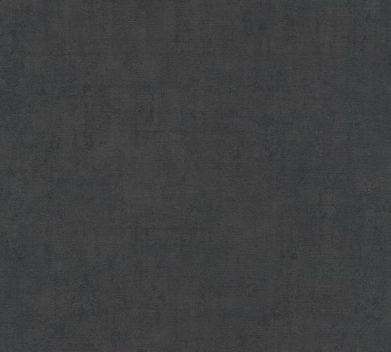 Non-Woven Wallpaper Plain Mottled black 38025-1