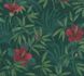 Non-Woven Wallpaper Floral Flowers Leaves green 38028-1 1