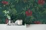 Non-Woven Wallpaper Floral Flowers Leaves green 38028-1 4