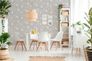 Non-Woven Wallpaper Floral Flowers Leaves grey 38028-4 5