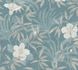 Non-Woven Wallpaper Floral Flowers Leaves blue 38028-5 1
