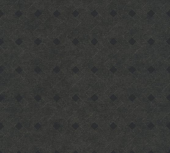 Non-Woven Wallpaper Graphic Strokes black 38029-1