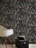 Non-Woven Wallpaper Floral Leaves black green 37751-1 4