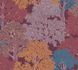 Non-Woven Wallpaper Trees Leaves red yellow blue 37753-3 1