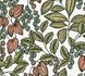 Non-Woven Wallpaper Leaves Fruits white blue red 37754-5 1