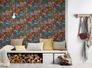 Non-Woven Wallpaper Floral Flowers red colourful 37756-3 5