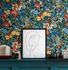 Non-Woven Wallpaper Flowers dark blue colourful 37756-4 4