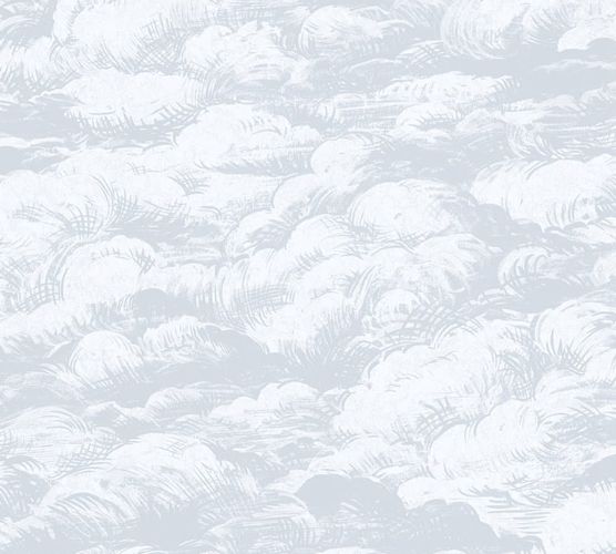 product image non-woven wallpaper clouds grey-white 37705-2