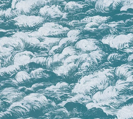 product image non-woven wallpaper clouds blue 37705-3
