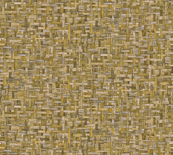 product image non-woven wallpaper wooden optics yellow 37706-4