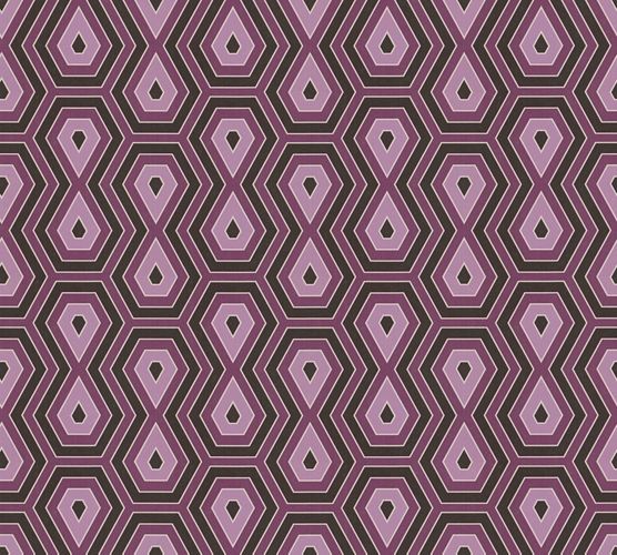 Non-Woven Wallpaper Graphic Retro purple black 37707-3
