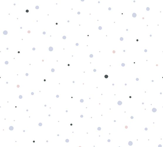 Wallpaper Kids Dots grey pink white 38116-3
