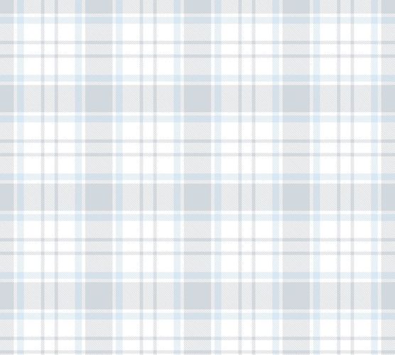 Wallpaper Kids Checked blue grey white 38122-3