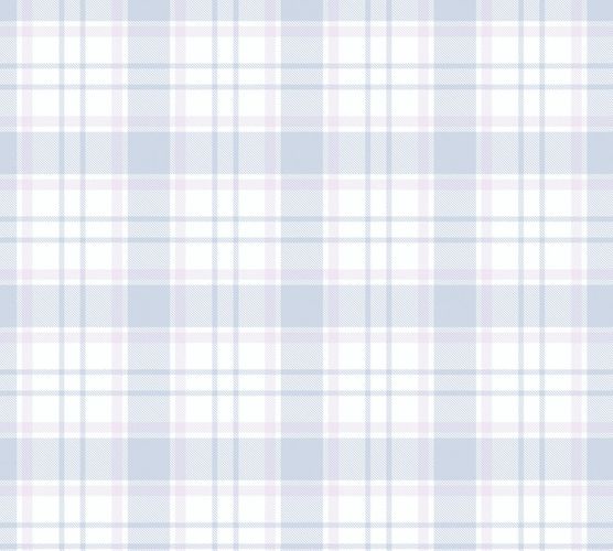 Wallpaper Kids Checked pink blue white 38122-4