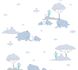 Wallpaper Kids Elephants Tree grey green white 38128-1 1