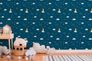 Wallpaper Kids Clouds Stars blue white yellow 38141-1 3