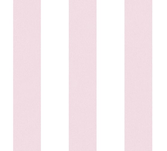 Wallpaper Kids Block Stripes rosé white 38148-2