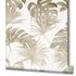 Non-Woven Wallpaper Jungle Leaves brown white 32744 2