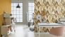 Room Image Non-Woven Wallpaper Rasch Plain Textile yellow 452075 3