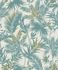 Image Non-Woven Wallpaper Rasch Leaves Jungle turquoise 704112 1