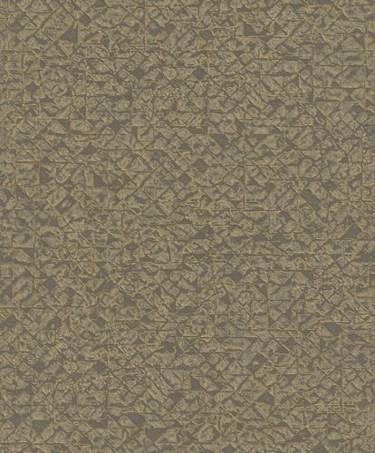 Image Non-Woven Wallpaper Rasch Graphic Rhombus gold 704365