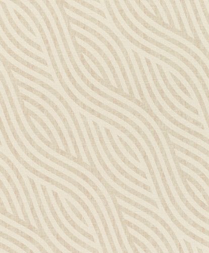 Image Non-Woven Wallpaper Rasch Waves cream beige 704532