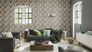 Image Non-Woven Wallpaper Rasch Circles black gold 539738 4