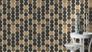 Picture Non-Woven Wallpaper Rasch Circles black gold 539738 3