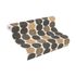 Illustration Non-Woven Wallpaper Rasch Circles black gold 539738 2