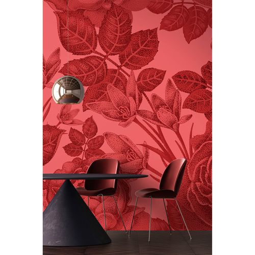 Image Photo Wallpaper Non-Woven Baccarat Rose Floral red