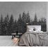 Image Photo Wallpaper Non-Woven Forest Trees grey black 1