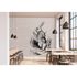 Image Photo Wallpaper Non-Woven White Rabbit cream 1