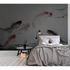 Image Photo Wallpaper Non-Woven Fishes Koi Pond grey green 1