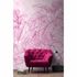 Picture Photo Wallpaper Non-Woven Fern Leaves pink 1