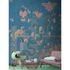 Image Photo Wallpaper Non-Woven Graphic Birds Peacock blue 1