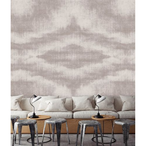 Image Photo Wallpaper Non-Woven Canvas-Pattern Diamonds grey