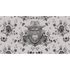 Picture Photo Wallpaper Non-Woven Monkey Hat Flowers grey black 2