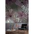 Picture Photo Wallpaper Non-Woven Hibiscus Flowers green violet 1