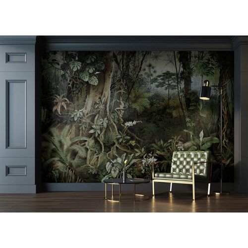 Picture Photo Wallpaper Non-Woven Jungle Plants green brown