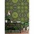 Picture Photo Wallpaper Non-Woven Retro Pop Flowers 3D green 1
