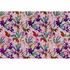 Image Photo Wallpaper Non-Woven Flowers Mosaic Neon pink 2