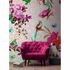 Picture Photo Wallpaper Non-Woven Mosaic Birds Neon pink 1