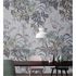 Image Photo Wallpaper Non-Woven Plants Mosaic Neon blue 1