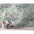 Picture Photo Wallpaper Non-Woven Plants Mosaic Neon violet 1