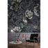 Picture Photo Wallpaper Non-Woven Flowers Crosses grey white 1