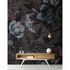 Picture Photo Wallpaper Non-Woven Flowers Crosses taupe blue 1
