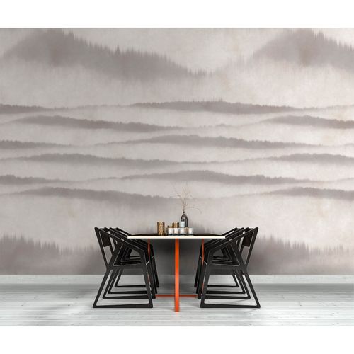 Image Photo Wallpaper Non-Woven Nature Landscape Hill cream