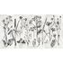 Picture Photo Wallpaper Non-Woven Flowers Herbs grey black 2