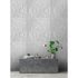 Picture Photo Wallpaper Non-Woven Stucco Ornaments grey white 1