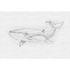 Picture Photo Wallpaper Non-Woven Blue Whale Dots white black 2